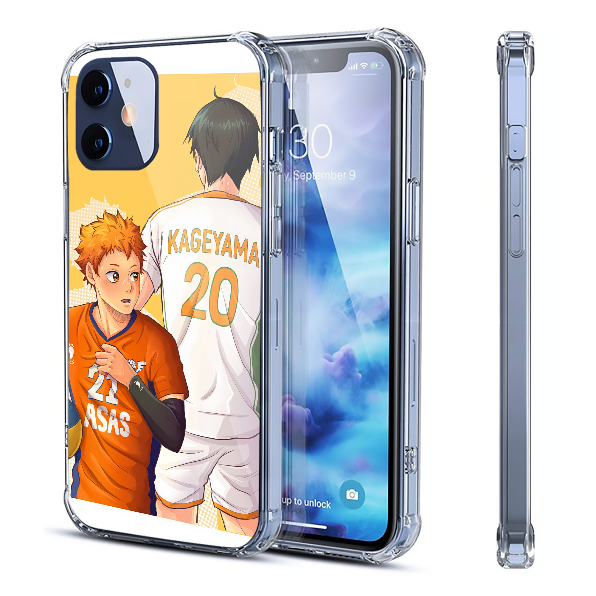 （画像用） ハイキュー!! Haikyu!! 【iPhone 12シリーズ対応】透明スマホケース（クリアソフトケース）